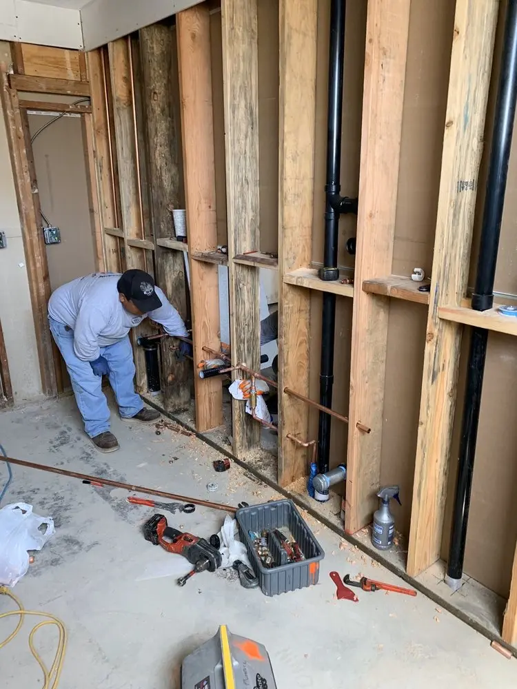 Commercial rough-in plumbing for Gas Line Repair in Cranberry Woods